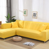 solid color corner sofa covers for living room elastic spandex slipcovers