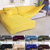 solid color corner sofa covers for living room elastic spandex slipcovers