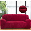 Plush Sofa Stretch Solid Color Thick Slipcover Sofa Covers