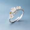 The cherry Blossom Branch Adjustable Ring The cherry Blossom Branch Adjustable Ring