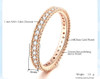 Simple Classic Cubic Zirconia Rose Gold Color Ring