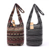 Cotton Shoulder Bohemian Style Messenger Bag Elephant Print Crossbody Bag