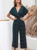 Summer High Waist Polka Dot Overalls Sleeve Rompers Jumpsuit Summer High Waist Polka Dot Overalls Sleeve Rompers Jumpsuit