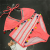 Halter Retro Mesh Hollow Out String Bikini