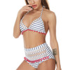 Halter Retro Mesh Hollow Out String Bikini