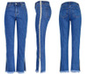 High Waist Women Flare Jeans Bell Bottom Ripped Jeans
