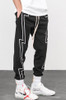 FW Stripe Screen Print Elastic Waist Men's Track Sweatpants