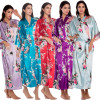 Sexy Silk Satin Kimono Women Robe
