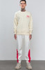 Letter Printed Side Striped Retro Men's Track Sweatpants
