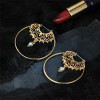 Circle Round Hoop Earrings For Women