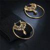 Circle Round Hoop Earrings For Women