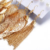 Bohemia Leaves Tassel Drop Earrings For Women