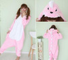 Pink Dinosaur Adult Onesie Pajamas