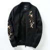 Floral Embroidery Bomber Jacket