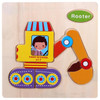 Wooden 3D Puzzle Jigsaw Wooden Toys For Children Cartoon Animal Puzzles Intelligence Kids Children Educational Toy