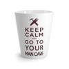 Keep Calm & Go To Your Man Cave Latte Mug
