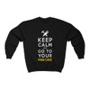 Keep Calm & Go To Your Man Cave Crewneck Sweatshirt