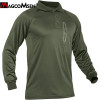 Men Polo Shirt Performance Tactical Long Sleeve Quick Dry Army Combat