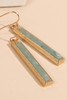 Natural Stone Bar Dangling Earrings