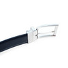 Reversible Genuine Leather Belt with Rotated Buckle Reversible Genuine Leather Belt with Rotated Buckle