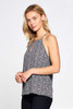 Black and White Print with Keyhole Halter Top