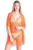 Shore Trendz Women's Crochet Short Sleeve Swimwear Cover-up Beach