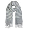 Gray Stripe Baby Alpaca Scarf Gray Stripe Baby Alpaca Scarf