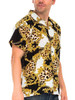 HIDDEN CHEETAH BUTTON DOWN SHIRT