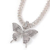 Iced Out Butterfly Necklace Chain