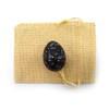 Medium Undrilled Snowflake Obsidian Yoni Egg