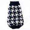 Winter Dog Sweater Warm Turtleneck Solid Plaid Sweaters