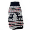 Winter Dog Sweater Warm Turtleneck Solid Plaid Sweaters