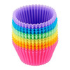 12pcs/Set Silicone Cake Round Shaped Muffin Cupcake Baking Molds