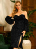 KATARINA Sequins High-Slit Party Dress KATARINA Sequins High-Slit Party Dress