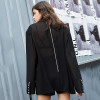 Split Mesh Loose Fit Blazer