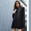 Split Mesh Loose Fit Blazer