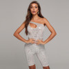 Sequined Asymmetric skinny bodysuit