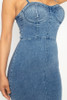 Acid Wash Denim Mini Dress