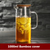 1L/1.2L/1.5L Transparent Glass Water Jug Pot Cha Tea Kettle Lemonade Pitcher Heat-resistant Explosion-proof Heatable Carafe