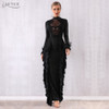 Maxi Women Ruffles Bodycon Dress
