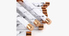 Pro Makeup Brush Set of 15 with Rose and Marble Pattern - Perfect for All Makeup Uses