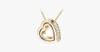 Double Heart Pendant - Yellow Gold