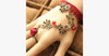 Red Vine Ring-to-Wrist Bracelet