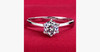 Silver Plated Crystal Ring