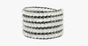 White Leopard Wrap Bracelet