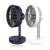 Wireless Rotating Hood & Oscillating Head Desktop Fan, Super Quiet, Super Cool