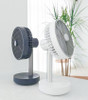 Wireless Rotating Hood & Oscillating Head Desktop Fan, Super Quiet, Super Cool