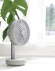 Wireless Rotating Hood & Oscillating Head Desktop Fan, Super Quiet, Super Cool