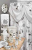 Avantie White Shower Collection with Valance