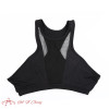 Black Mesh Yoga Shirt Sport Top Fitness Brassiere Workout Sportswear Active Wear Women Fitness Tank Top